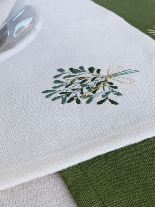 Po vzoru starých Keltů se pod jmelím líbáme💋 & darujeme ho pro štěstí blízkým. A my ve Lněném věříme, že magickou moc...