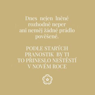 Víš, že na Nový rok nesmíš mít pověšené prádlo na šňůře? Takže i když potřebuješ po svátcích a silvestrovských oslavách...
